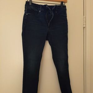 Express High Rise Dark Wash Jean Leggings